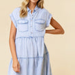 Load image into Gallery viewer, Women's Denim Baby Doll Dress