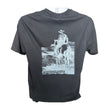 Load image into Gallery viewer, Mens Black and Grey Wave Check T-Shirt