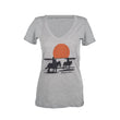 Load image into Gallery viewer, Womens Sunset Ride V-Neck Short Sleeve T-Shirt