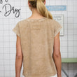 Load image into Gallery viewer, Mineral wash Extended Shoulder Top
