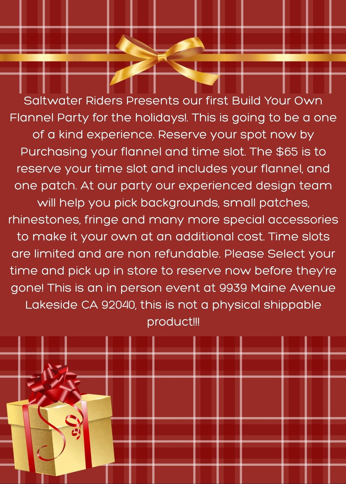 Build Your Own Flannel Party RSVP