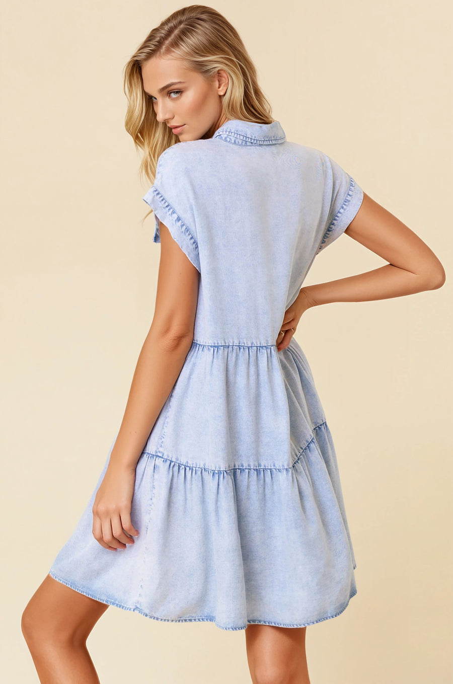 Women's Denim Baby Doll Dress