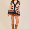 Load image into Gallery viewer, Vintage Toggle button western cardigan
