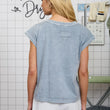 Load image into Gallery viewer, Mineral wash Extended Shoulder Top
