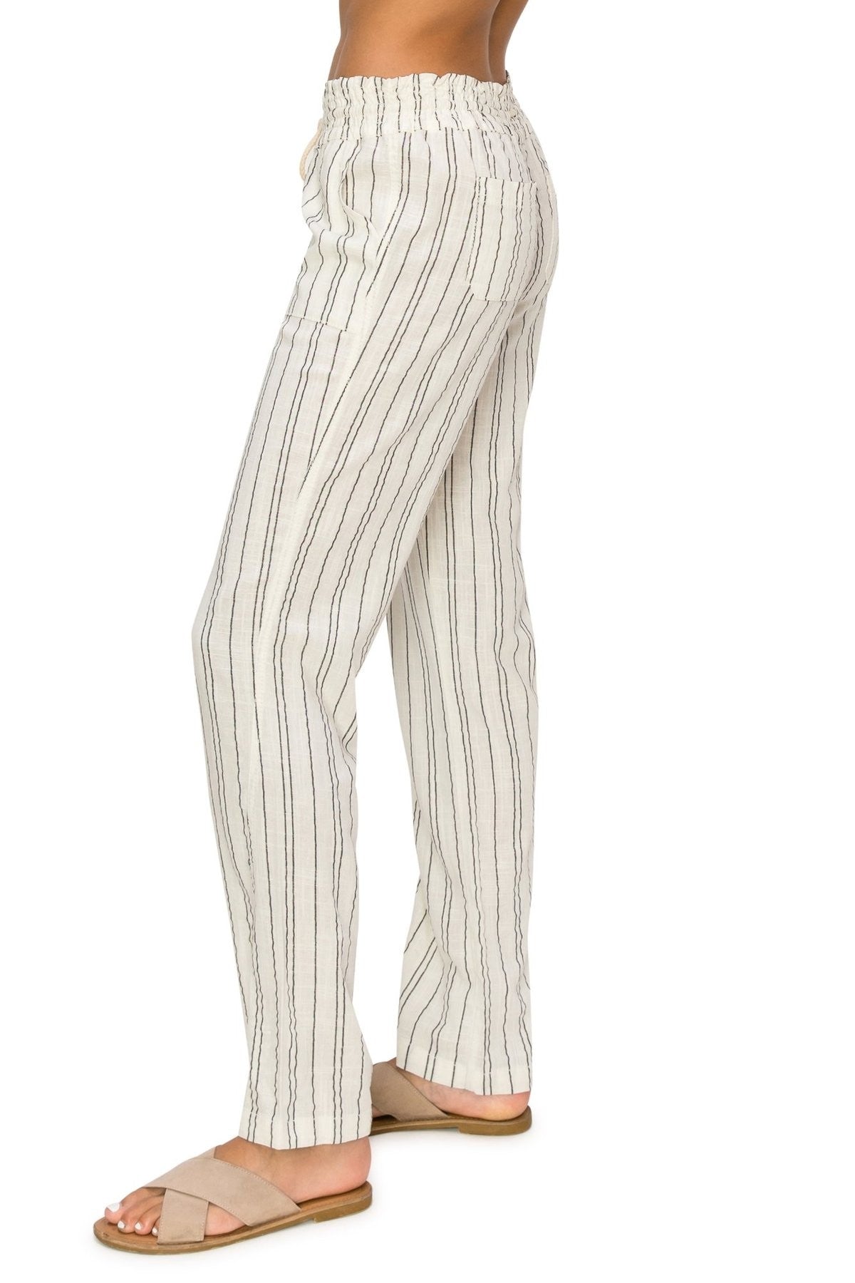 Striped Linen Pants