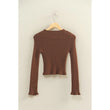 Load image into Gallery viewer, Mock Neck Ribbed Long Sleeve
