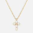 Load image into Gallery viewer, Eternal Light Cross Paperclip Chain Necklace

