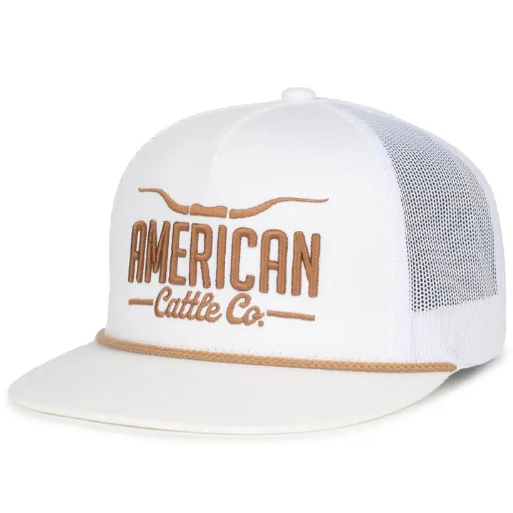 American Cattle Co. Long Horn Flat Bill Hat