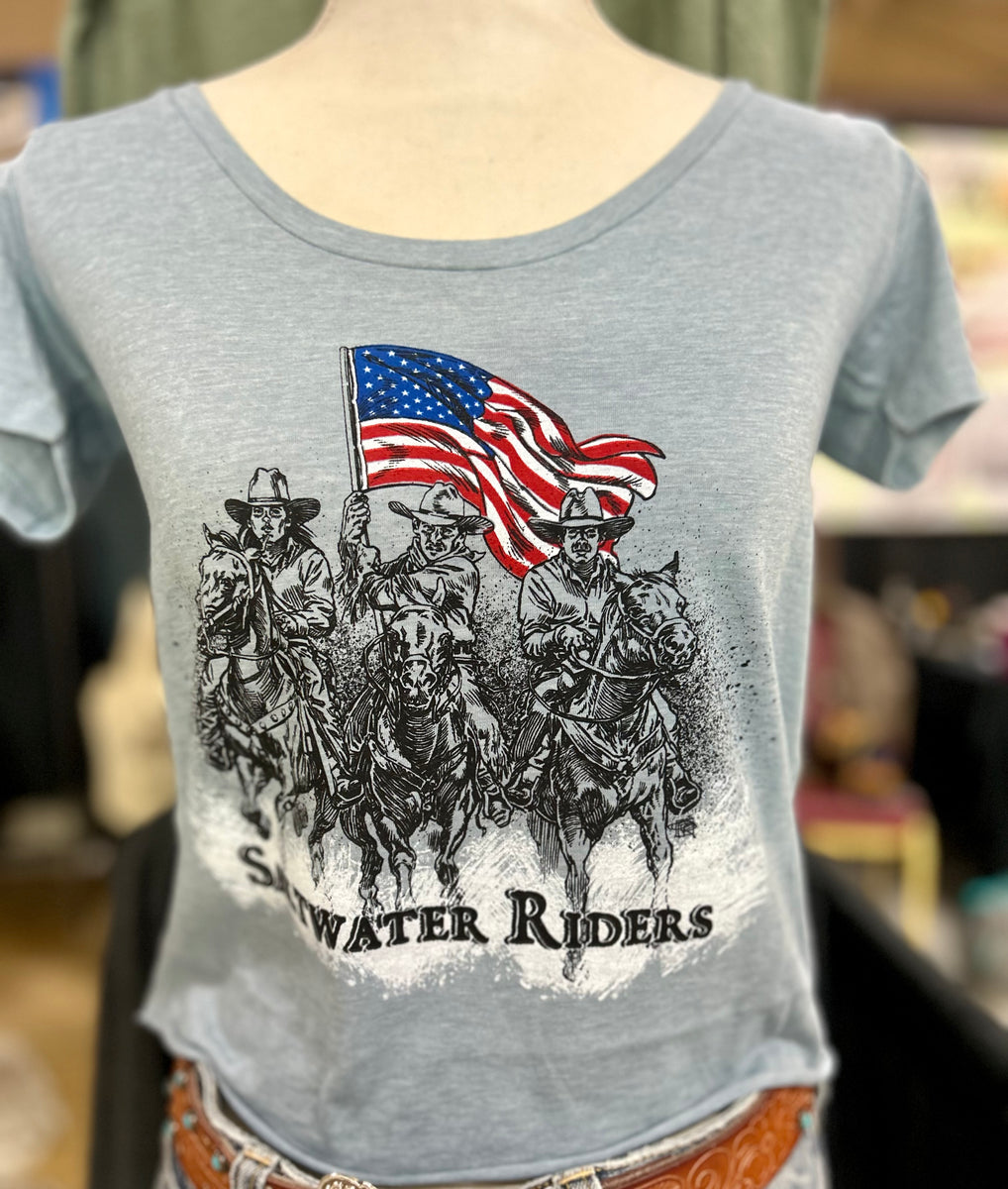 Women's Freedom Riders Scoopneck T-Shirt – SaltWater Riders