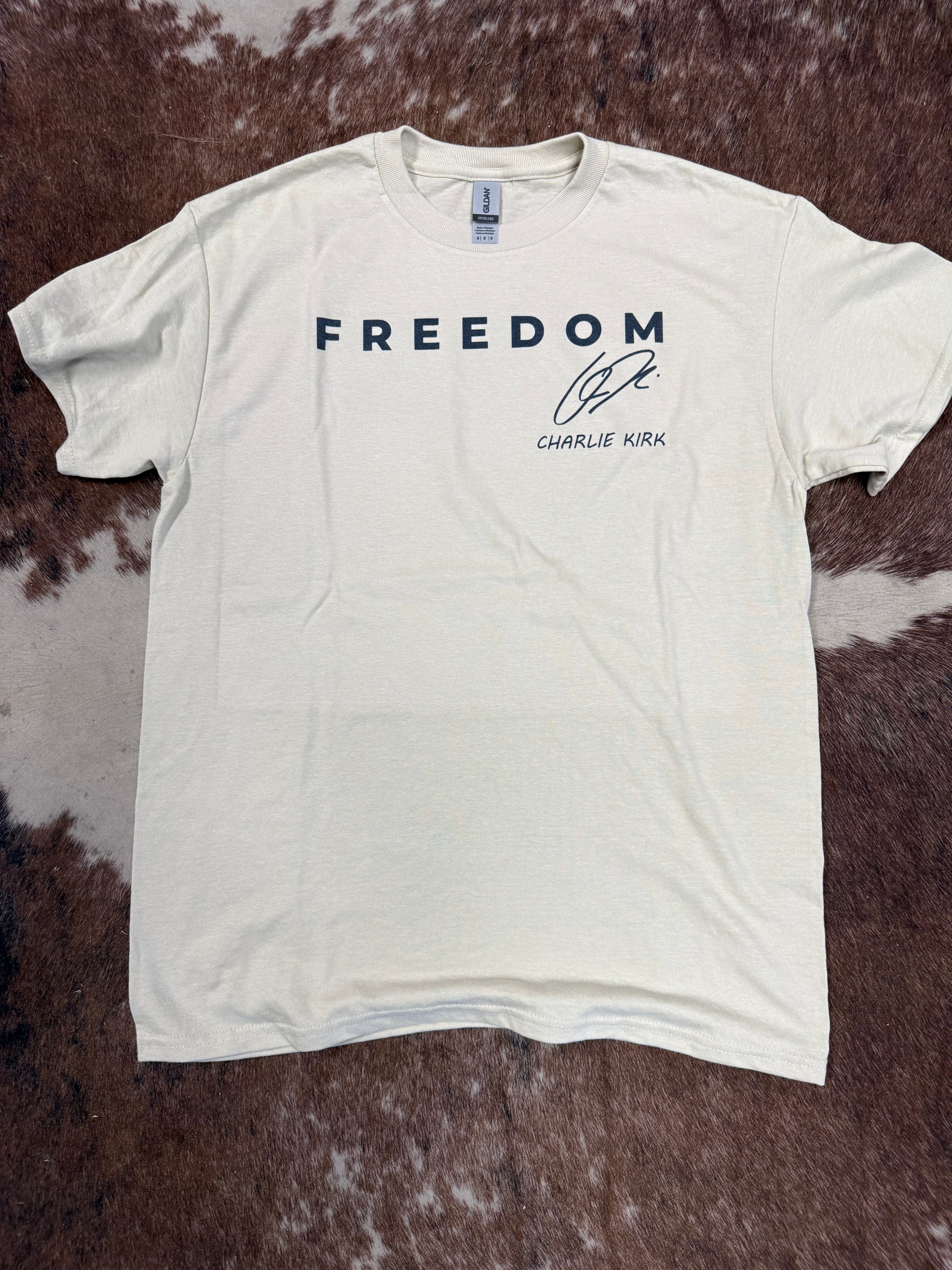 Freedom Charlie Kirk Tee