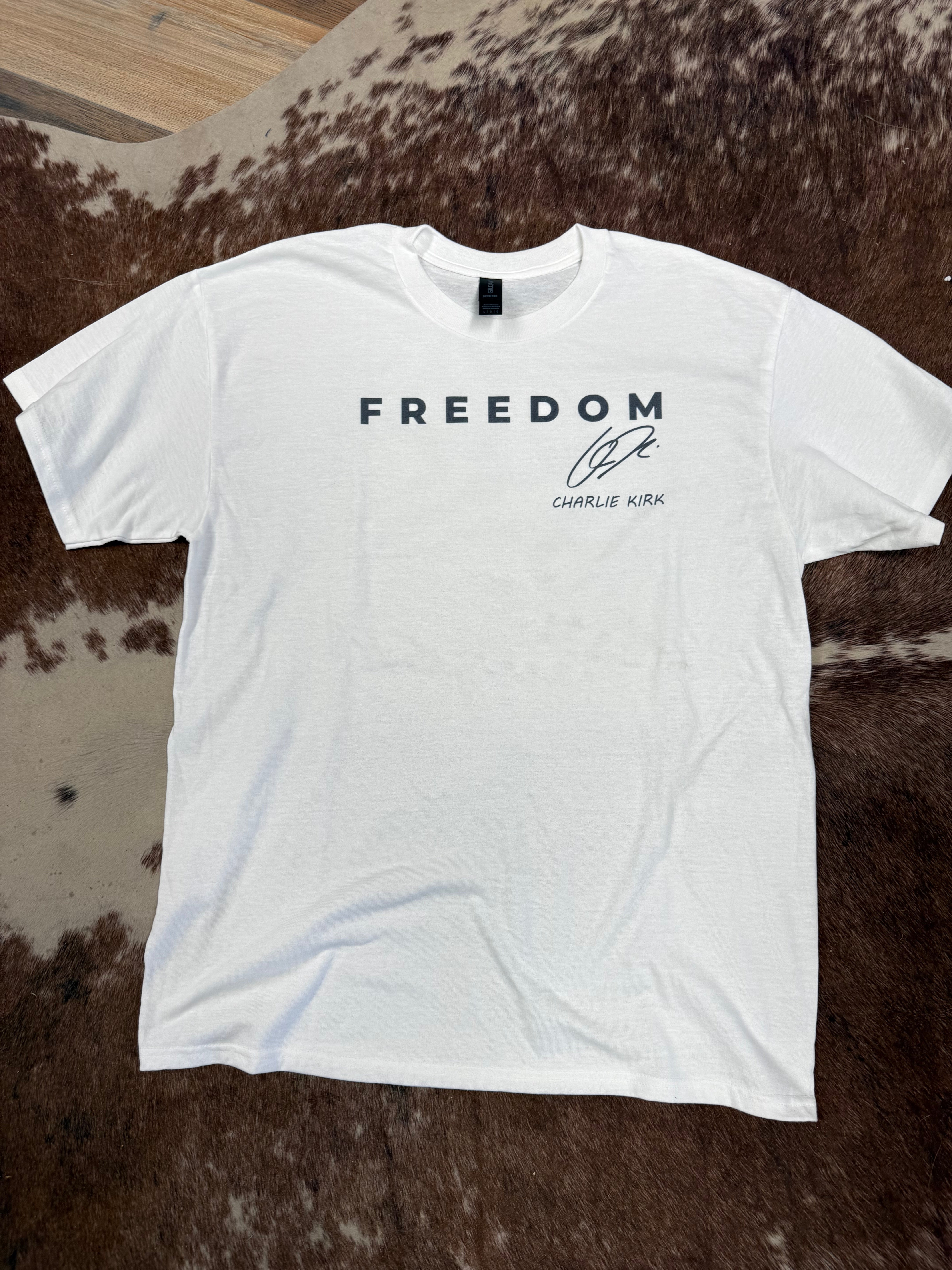 Freedom Charlie Kirk Tee