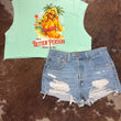 Load image into Gallery viewer, I'm A Better Person When I'm Tan Cropped Muscle Tank
