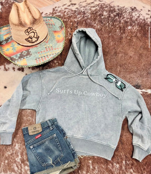 Surfs Up Cowboy Mineral Wash Hoodie