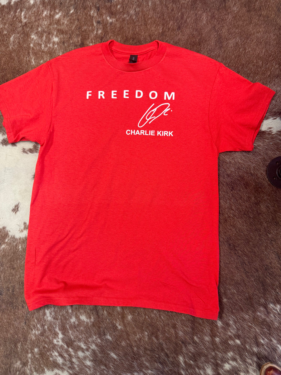 Freedom Charlie Kirk Tee