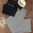 Load image into Gallery viewer, Surfs Up Cowboy Black High Neck Tank
