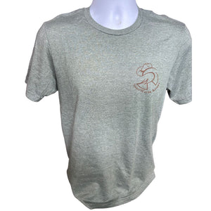 Mens Bronc Rider Military Green T-shirt