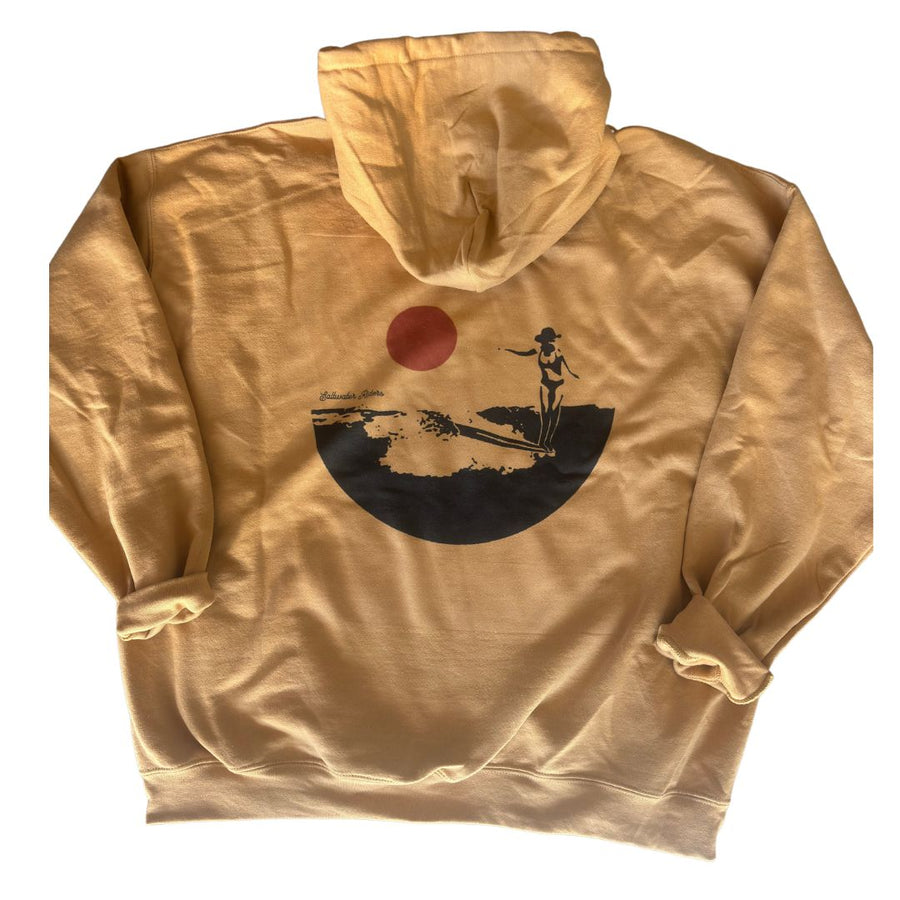 Unisex Old Gold Hang 10 Hoodie