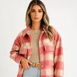 Load image into Gallery viewer, Everything Pink Flannel Shacket
