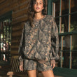 Load image into Gallery viewer, Woodland Camo Lounge Sweatshirt
