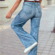 Load image into Gallery viewer, Tailored, center seam. Straight, Loose High Rise Jeans
