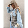 Load image into Gallery viewer, Denim Patchwork Shacket
