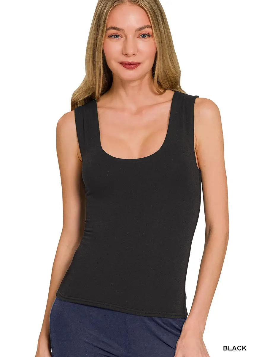 Full length double lined tank