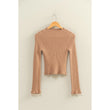 Load image into Gallery viewer, Mock Neck Ribbed Long Sleeve
