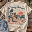 Load image into Gallery viewer, CHASING SUNSETS GRAPHIC T SHIRT
