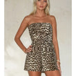 Load image into Gallery viewer, Wild Girl Leopard Strapless Romper
