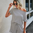 Load image into Gallery viewer, She's Cozy Striped Lounge Set
