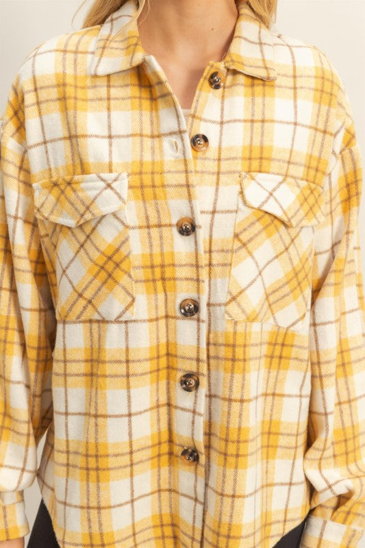 Yellow Plaid Shacket