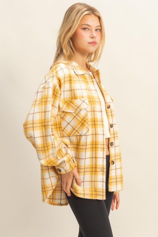 Yellow Plaid Shacket