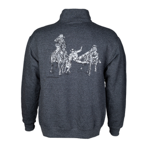Unisex Bull Doggin 1/4 Zip Sweatshirt