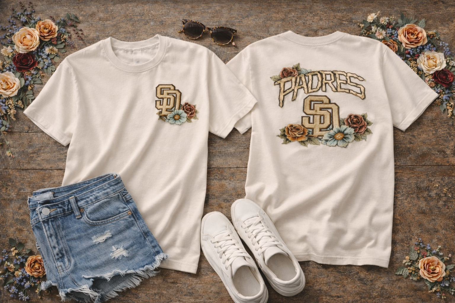 2026 New Floral Baseball T-shirt