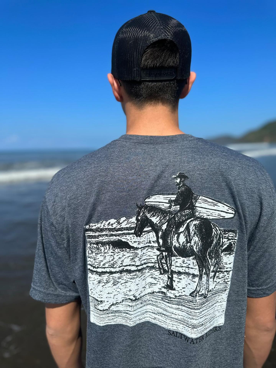 Men's Wave Check Short Sleeve T-Shirt
